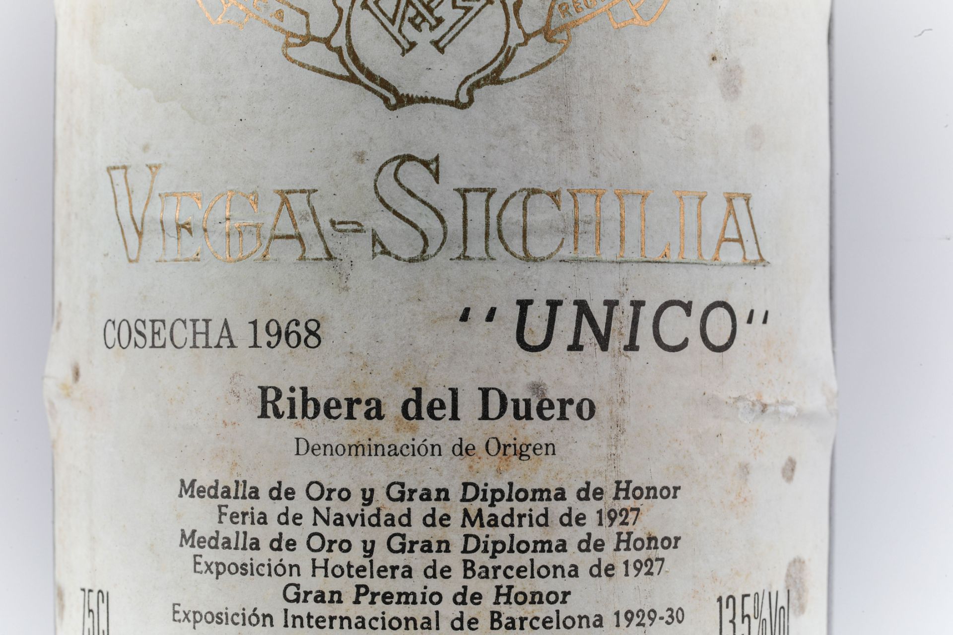 VEGA SICILIA UNICO. 1968. Ribera del Duero. Bouteille N°32498 sur production 45 300 bouteilles. - Bild 3 aus 6