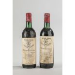 VEGA SICILIA UNICO. 1964. 2 Bouteilles N° 09957 et N°17497 sur production de 96 000 bouteilles.