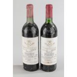 VEGA SICILIA UNICO. 1980. 2 bouteilles. Ribera del Duero. N°06860 et N°06864 sur production 38 480