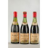 DOMAINE LANGLAIS COTTE ET FILS 1959 Négociants à Savigny les Beaune 3 bouteilles une CORTON 1959 Une