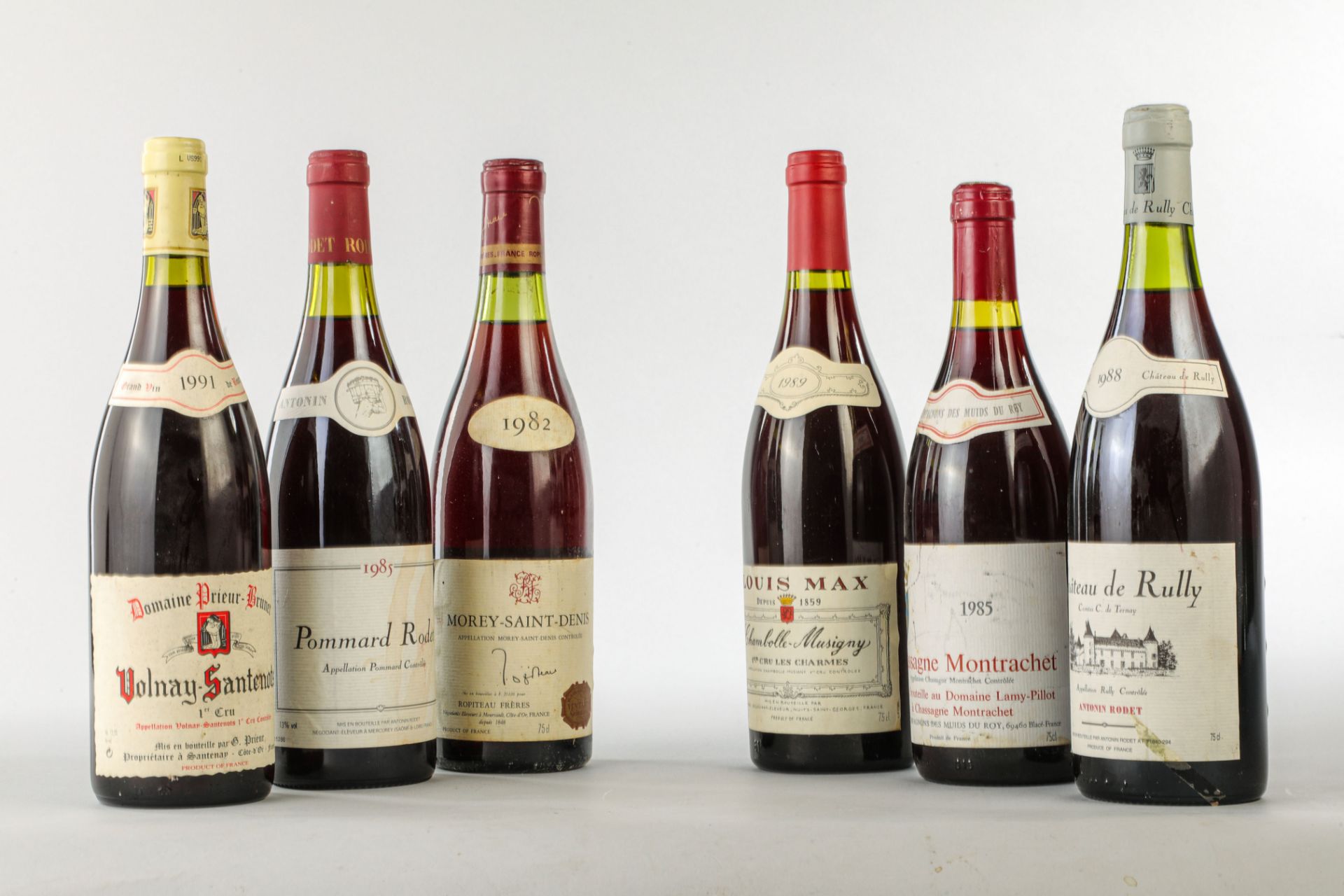 VOLNAYS SANTENOTS 1 bouteille 1er Cru Doamine Prieur Brunet 1991 POMMARD RODET Antonin Rodet 1