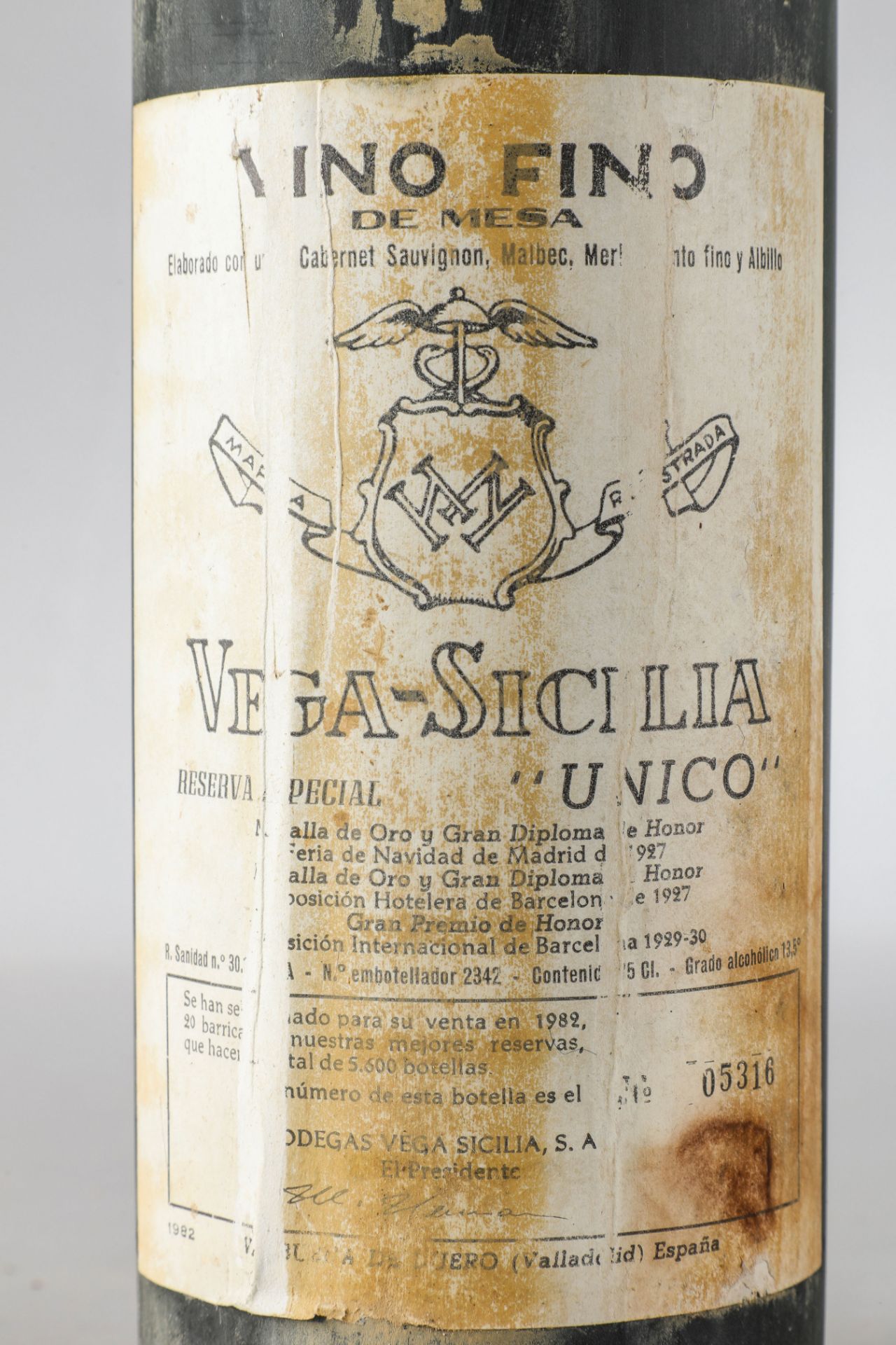 VEGA SICILIA UNICO Ribera del Duero Bouteille N°05316 sur production de 5 600 bouteilles - Image 2 of 2