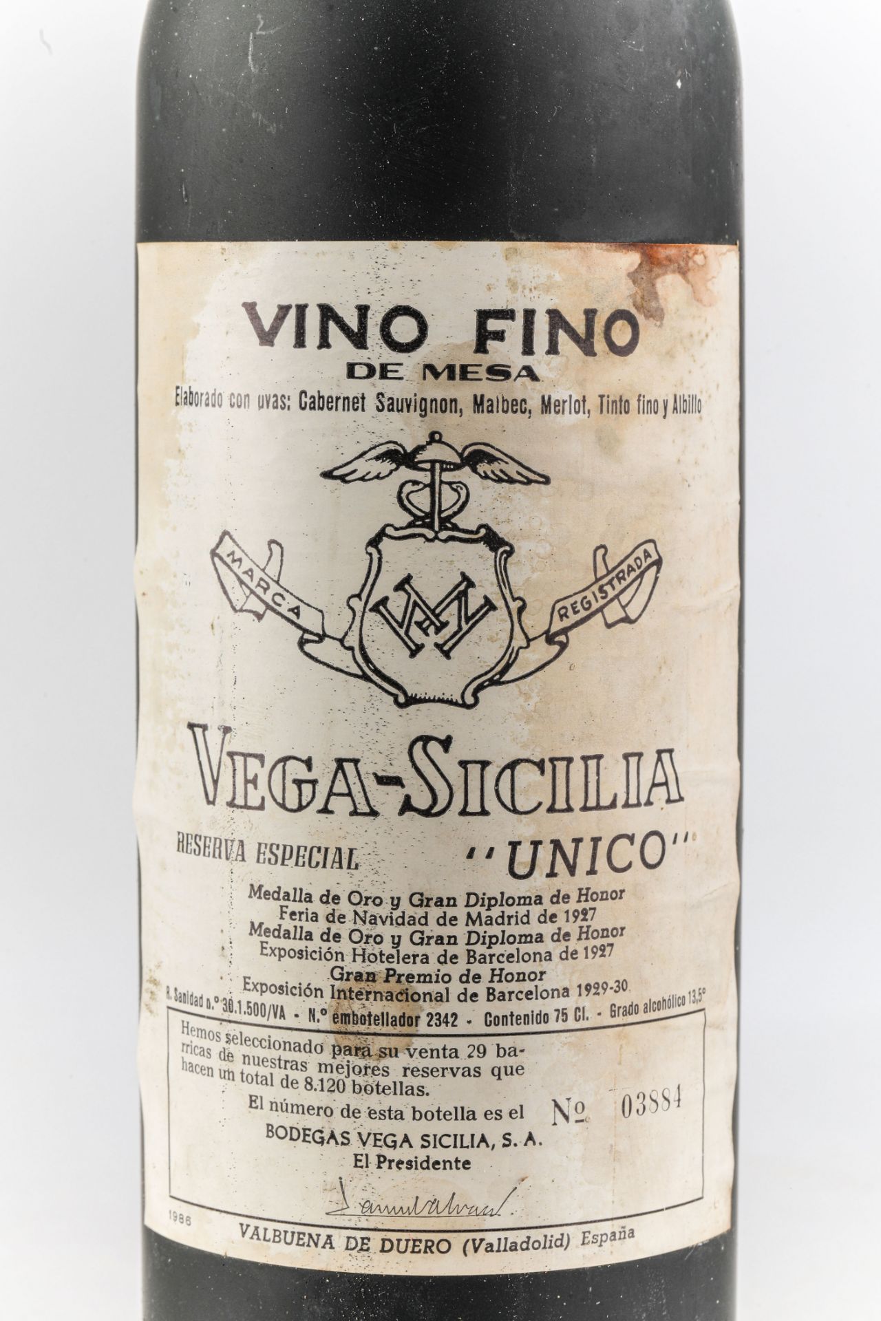 VEGA SICILIA UNICO Reserve SpécialeRibera del Duero Bouteille N°03884 sur production de 8 120 - Image 2 of 5