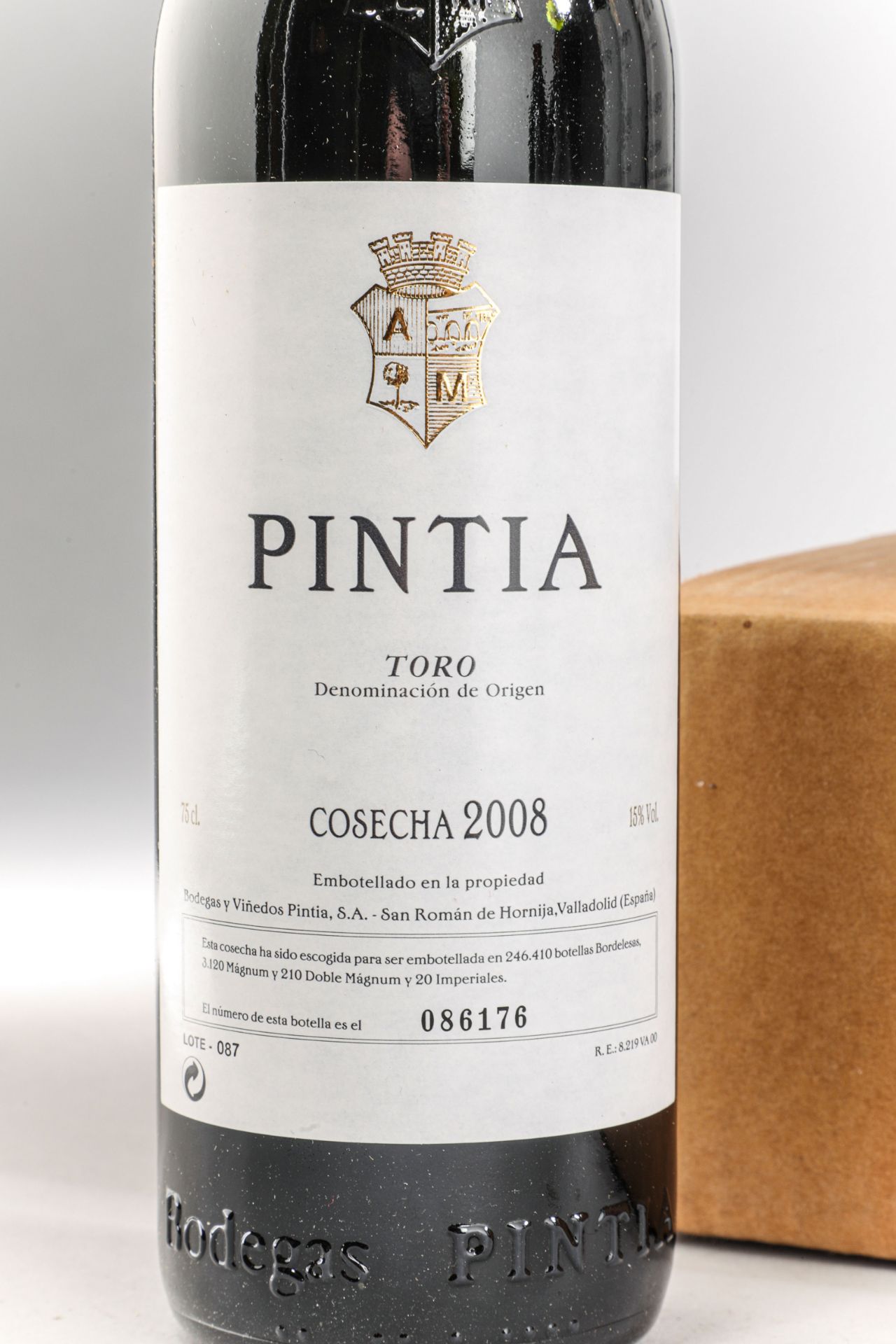 PINTIA Toro 2008 6 bouteilles N°086171 à N°086176 sur production de 246 410 bouteilles - Image 2 of 2