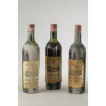 CHÂTEAU LES DEUX MOULINS 1955 3 bouteilles Haut Médoc