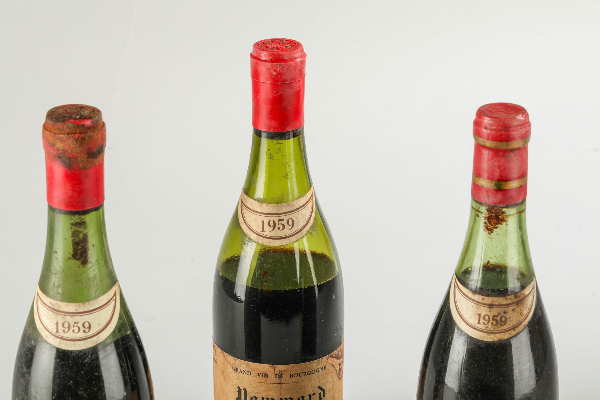DOMAINE LANGLAIS COTTE ET FILS 1959 Négociants à Savigny les Beaune 3 bouteilles une de CORTON - Image 2 of 3