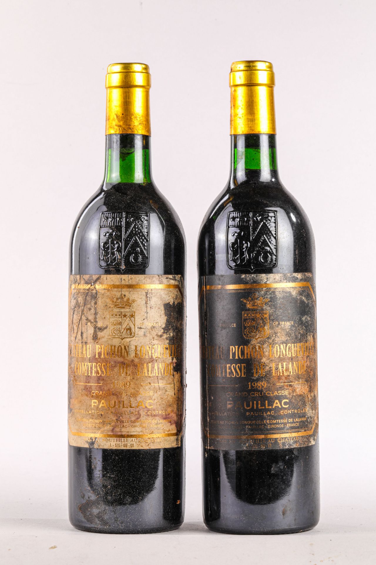 CHÂTEAU PICHON LONGUEVILLE COMTESSE DE LALANDE 2 bouteilles Grand cru classé Pauillac 1989