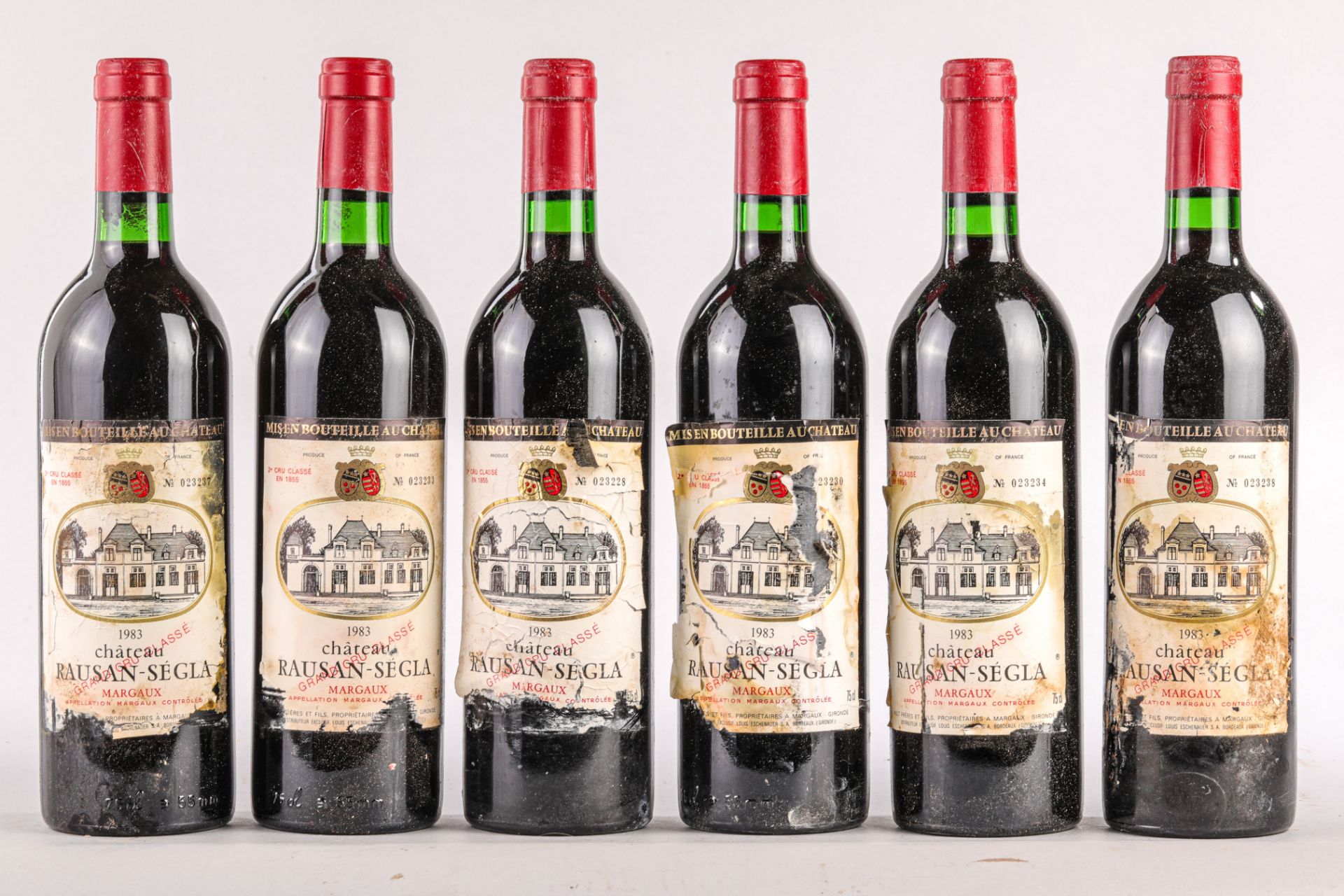 CHÂTEAU RAUSAN SEGLA 6 bouteilles Grand cru classéMargaux 1983