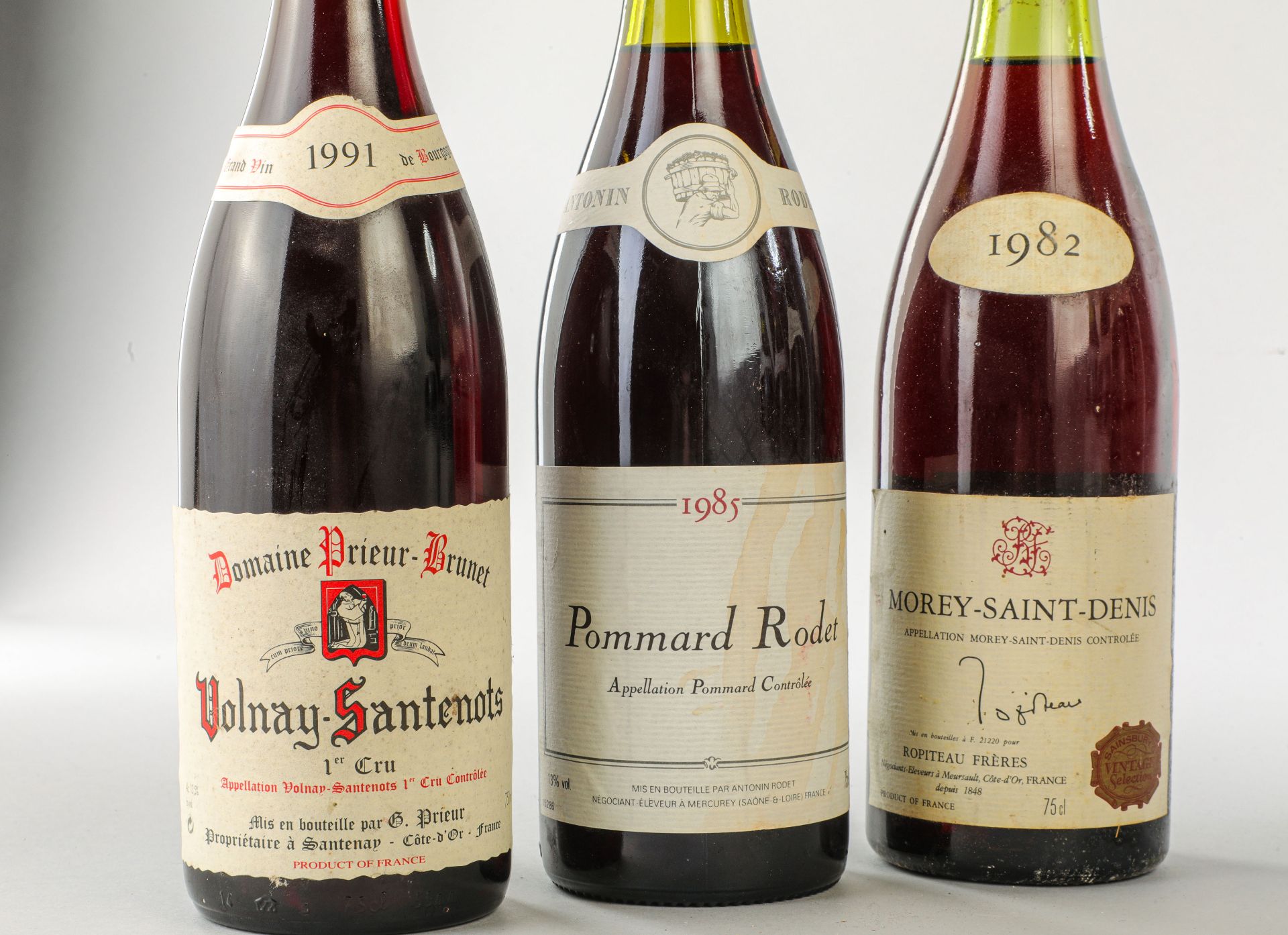 VOLNAYS SANTENOTS 1 bouteille 1er Cru Doamine Prieur Brunet 1991 POMMARD RODET Antonin Rodet 1 - Image 2 of 5