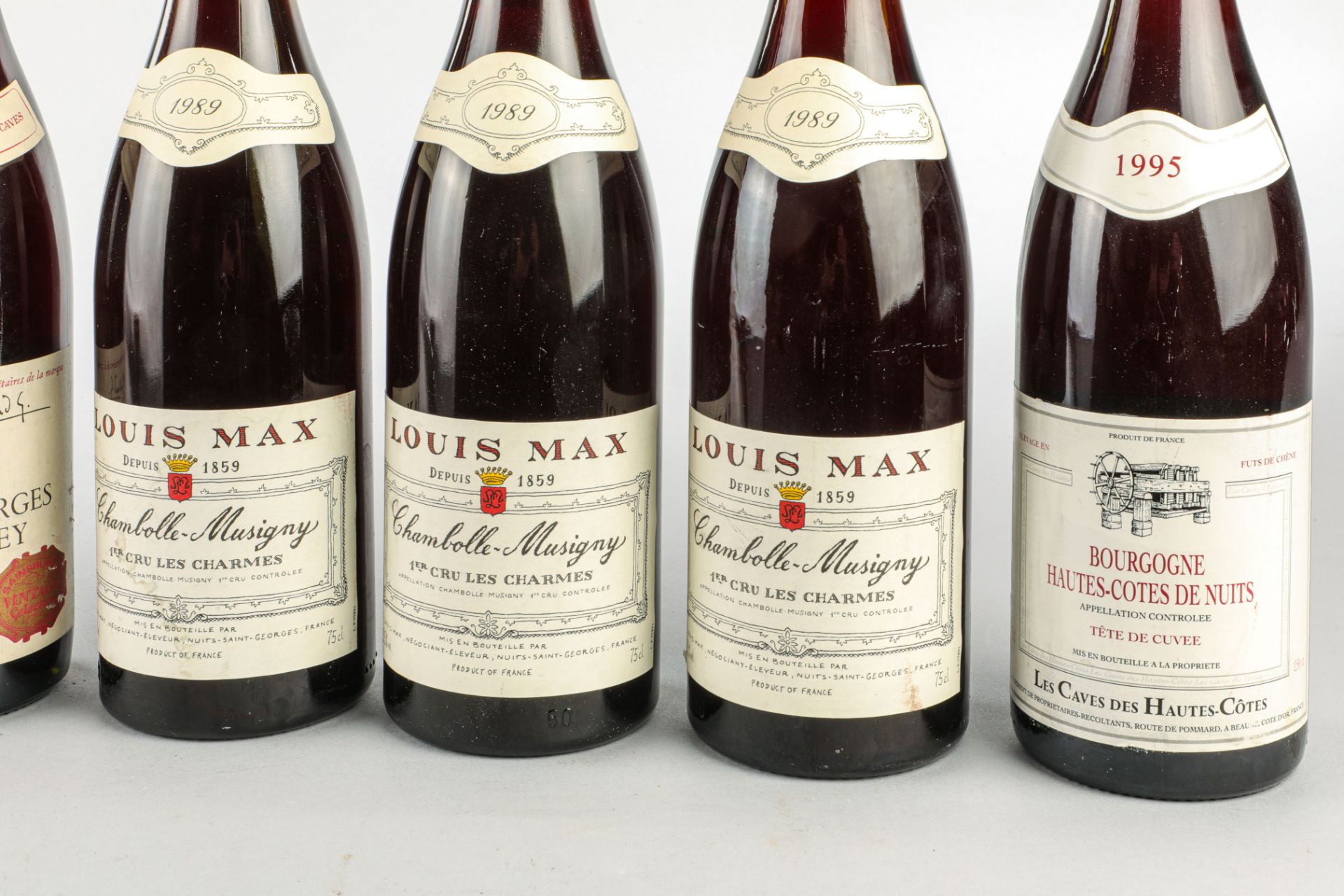 CHAMBOLLE MUSSIGNY 3 bouteilles 1er cru les Chrames Louis Max 1989 BOURGOGNE HAUTES COTES DE NUIT - Image 3 of 4