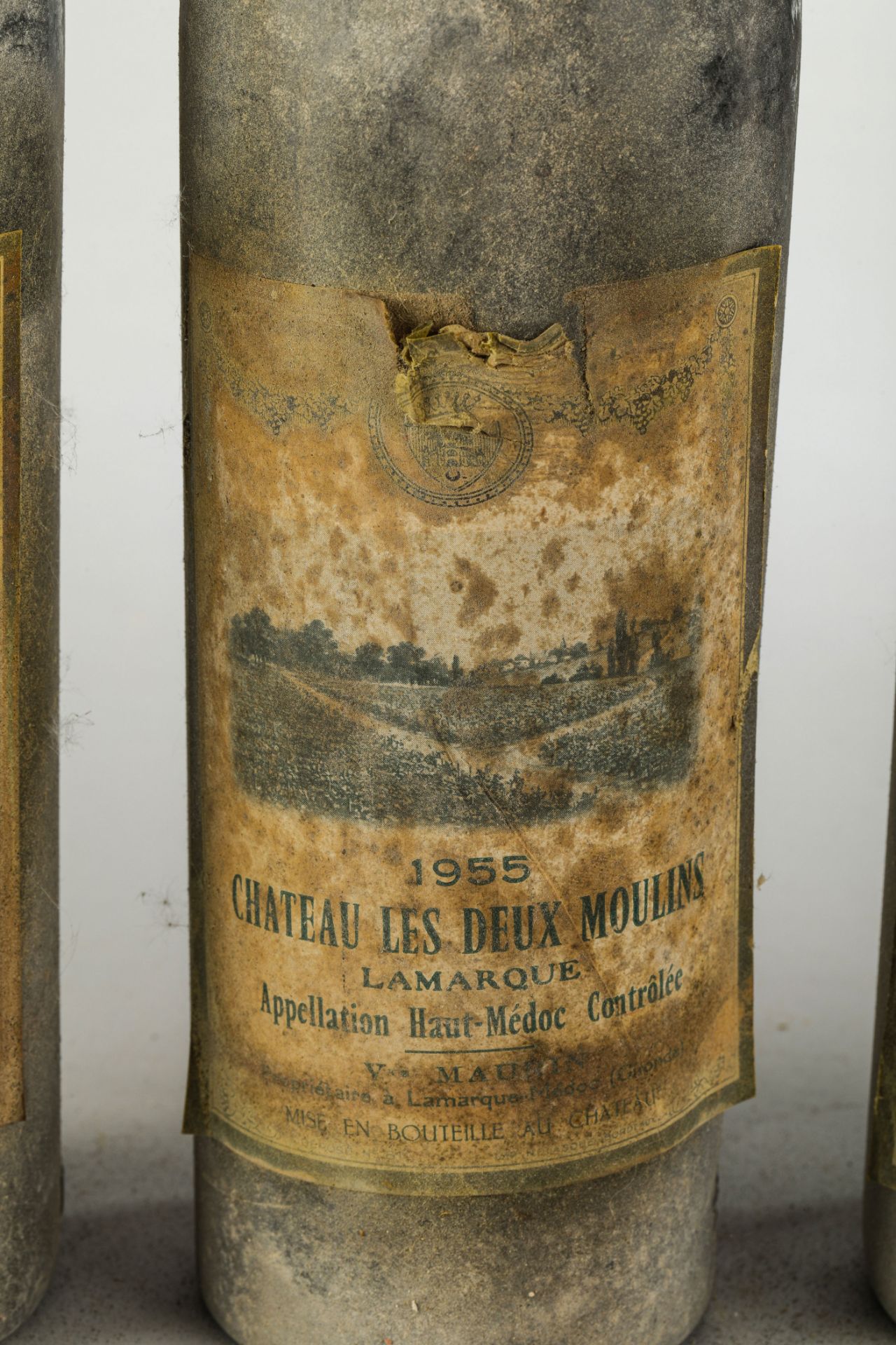 CHÂTEAU LES DEUX MOULINS 1955 3 bouteilles Haut Médoc