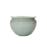 Récipient à eau en porcelaine monochrome céladon Ying Qing Chine dynastie Song 960à 1279 Ht 7 cm x