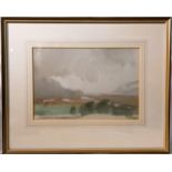 Charles Knight ROI VPRWS (1902-1990) - Estuary Under Stormclouds,Watercolour, signed lower right 8 ½