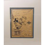 Harry B Neilson - Now Time For A Nice Swim - Print - Image size 8” by 10” wide, Framed and card