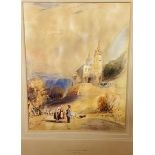 Thomas Shotter Boys N.W.S (1803-1874) The Road to Lourdes Watercolour with heightened body colour