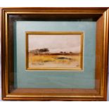 Percy French (1854-1920) - Irish Bog Landscape - Watercolour, signed lower left -Purchased Christies