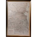 MAP - The environs of Dublin -Framed & Glazed - 20½” by 14”