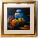 Dennis Oakes Wirral Artist The Ginger Jar - Pastel, Framed and mounted, Frame size 16” high