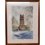 Frank Green Print -All Hallows -signed Frank Green 1997 21” high by 16” wide