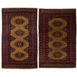 A pair of Bokhara rugs, Sindh region, Southern Pakistan, late 20th century