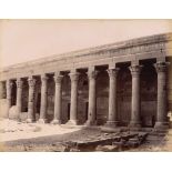 Pascal SŽbah (1823-1886) - Phylae Grande temple, Colonnade du Nord, 1870s/1880s