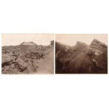 Giorgio Sommer (1834-1914) - Vesuvio Cratere maggio 1881 ; Napoli, Eruzione del Vesuvio, cratere 18