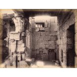 Pascal SŽbah (1823-1886) - Deir-el-Medinet (intrieur du temple), 1870s/1880s