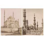 George & Constantine Zangaki (act. 1860 - 1890) - Mosquee de Mohamet Ali, Caire ; Groupe des Minare