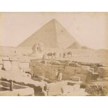 George & Constantine Zangaki (act. 1860 - 1890) - Pyramide de Cheops le Sphynx et le temple de Khaf