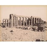 Pascal SŽbah (1823-1886) - Louqsor Colonnade du temple d'Amenhaut, 1870s/1880s