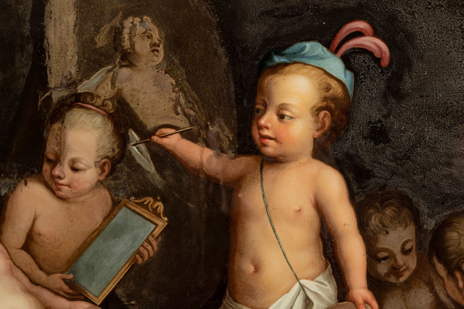 Scuola dell'Italia settentrionale, secolo XVIII - Allegory of the Painting - Bild 4 aus 5