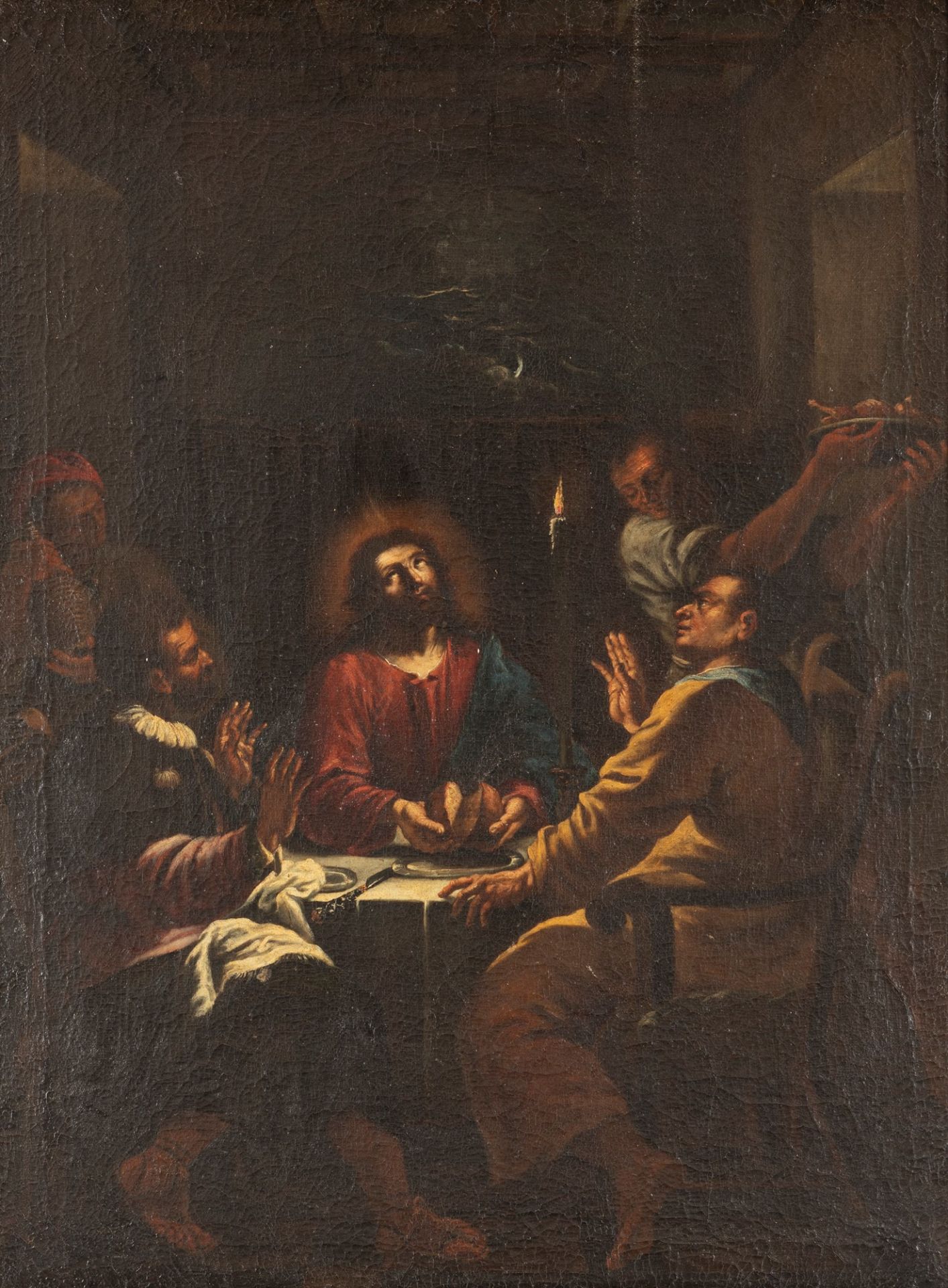 Scuola veneta, secolo XVII - Supper at Emmaus - Image 2 of 4