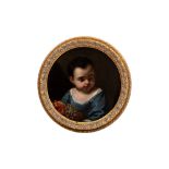 Antonio Mercurio Amorosi (Comunanza 1660-Roma 1738) - Portrait of little girl with fruit basket