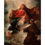 Attribuito a Gianantonio Guardi (Vienna 1699 - Venezia 1760) - Madonna and Child with Saint Anthony
