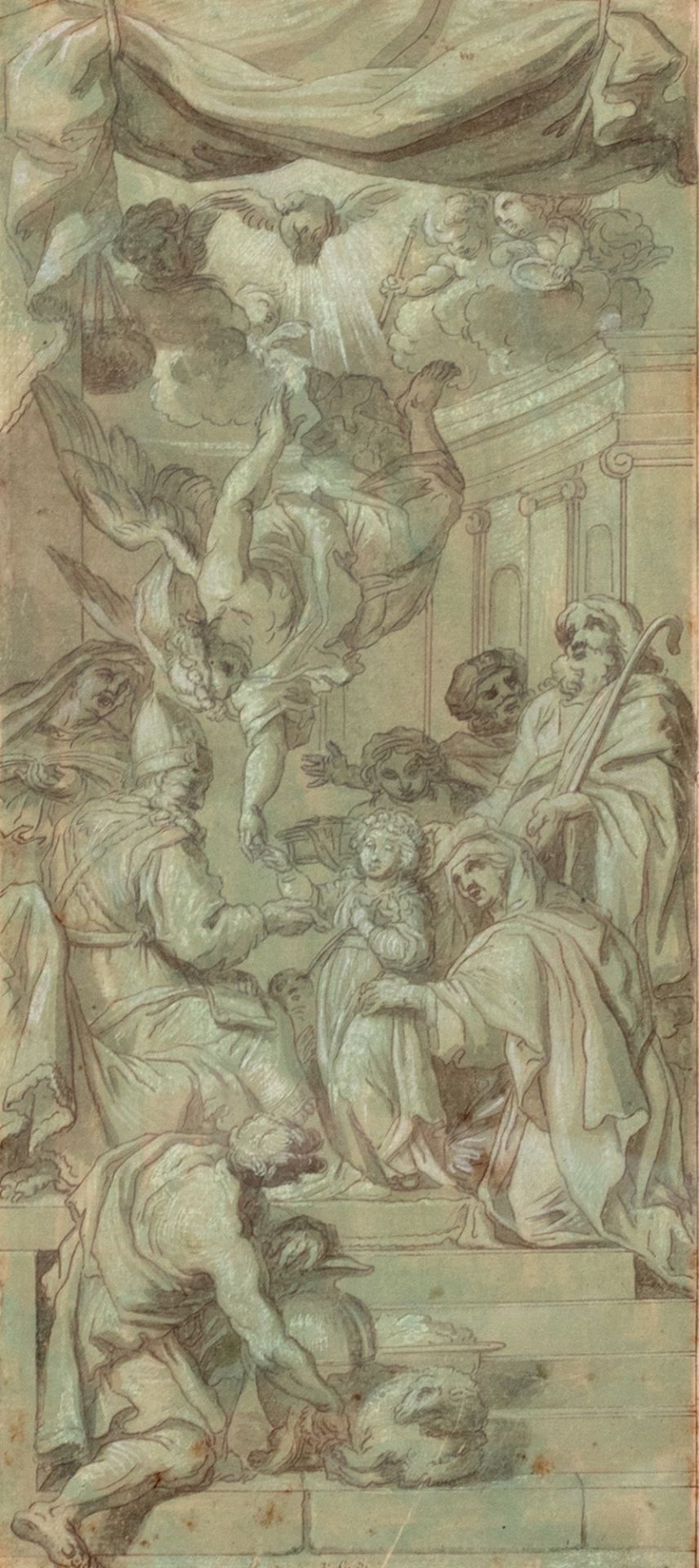 Scuola dell'Italia centrale, secolo XVII - Presentation of Mary in the Temple