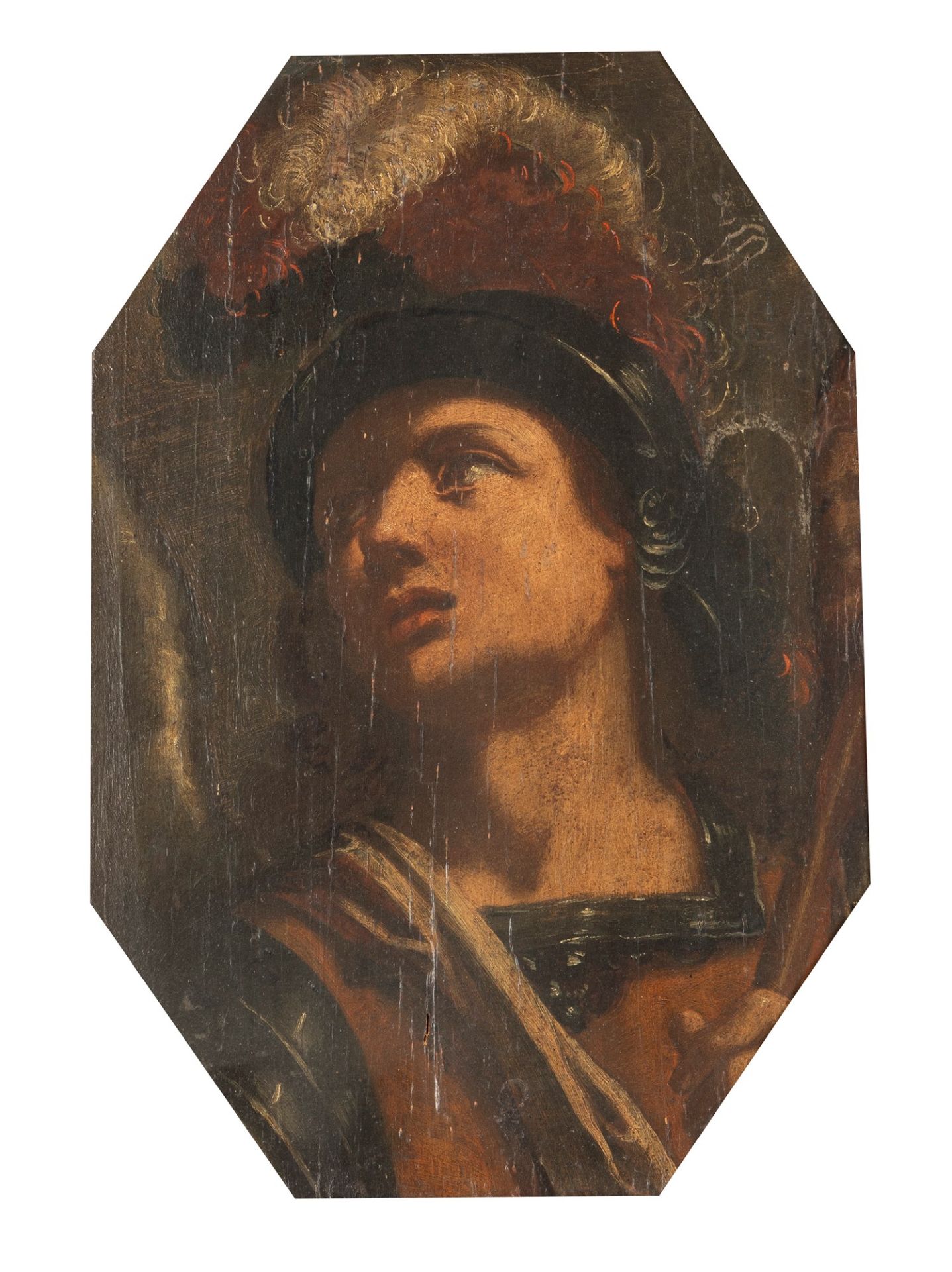 Scuola italiana, secolo XVII - Saint Michael the Archangel; and Saint Sebastian - Image 2 of 5