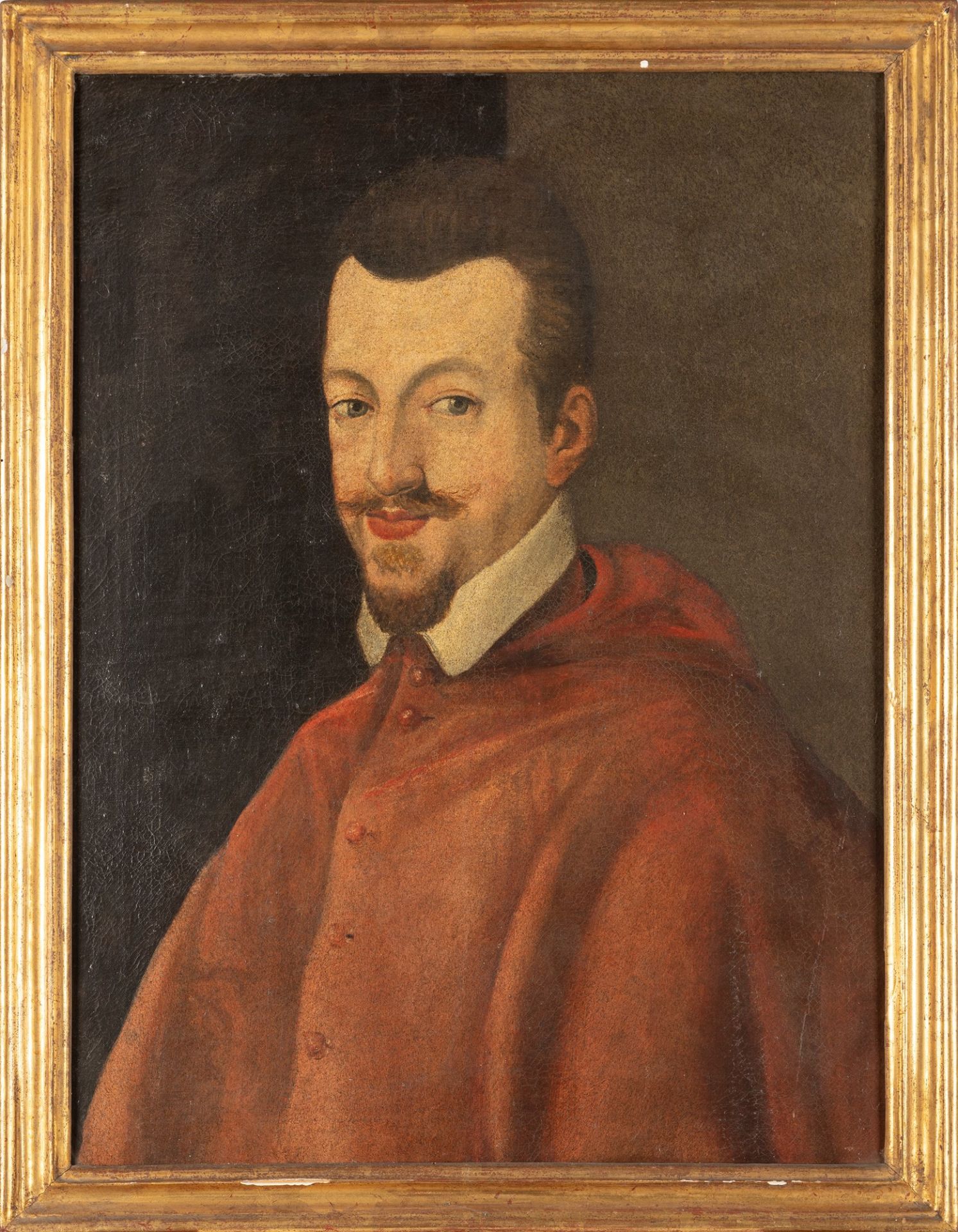 Scuola italiana, secolo XVIII - Half-length portrait of a cardinal