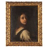Scuola dell'Italia settentrionale, secolo XVII - Half-length portrait of a young girl with a white s