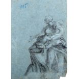 Scuola romana, inizi secolo XVIII - Study of Two Women for the Finding of Moses