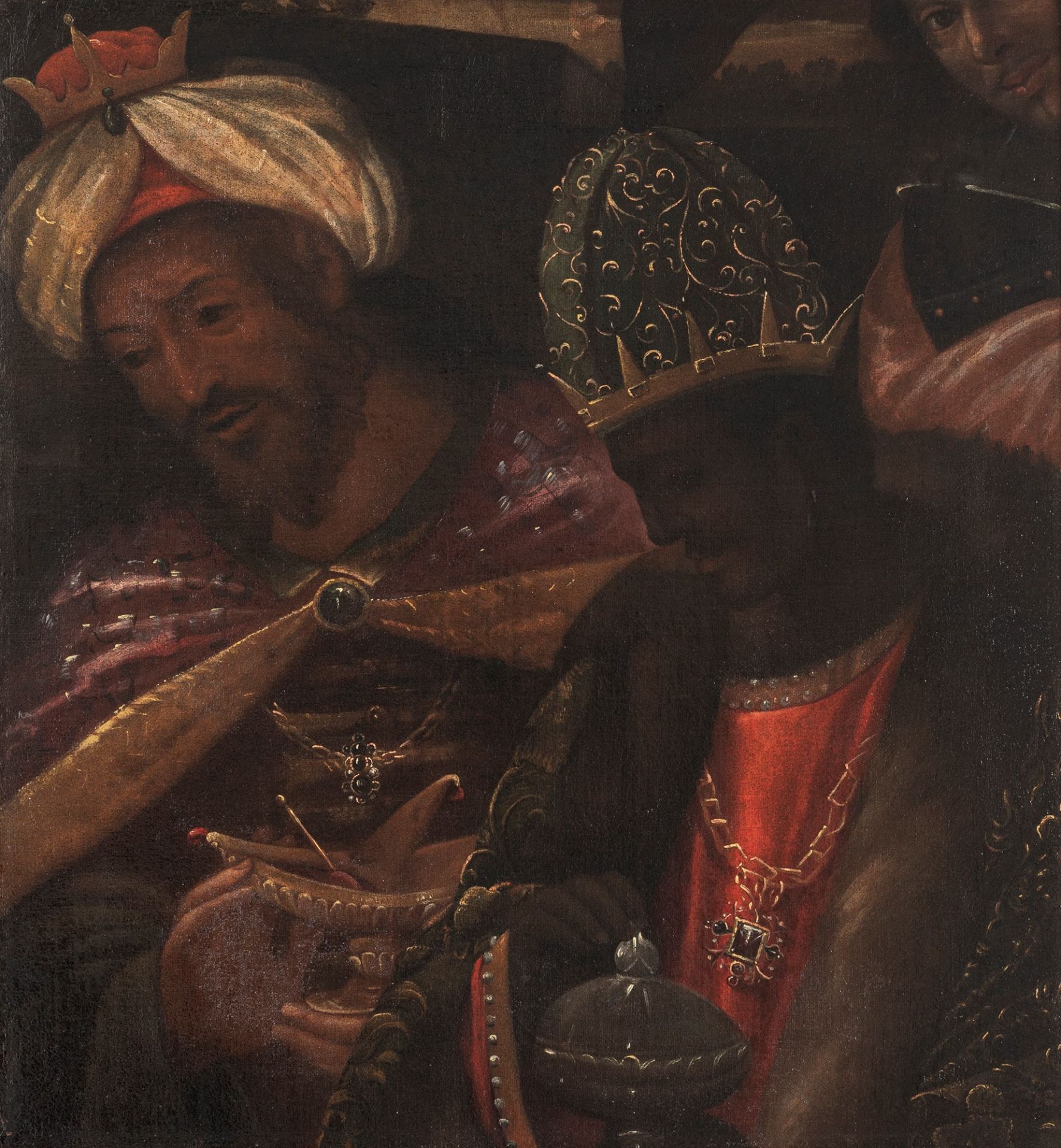 Scuola veneta, secolo XVII - Adoration of the Magi (fragment)