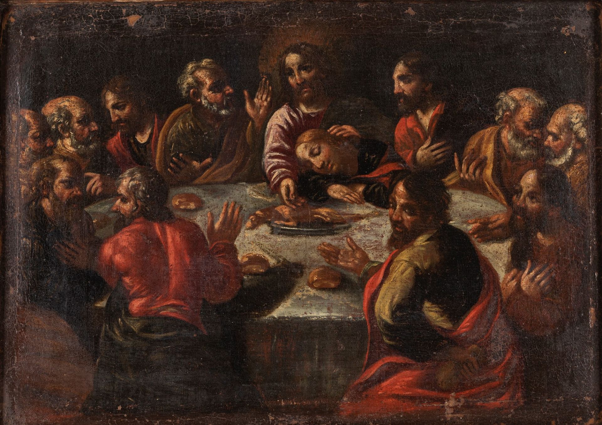 Scuola dell'Italia settentrionale, secolo XVII - Last Supper - Image 2 of 3