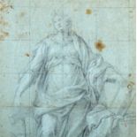 Lot of two drawings depicting studies of female figures