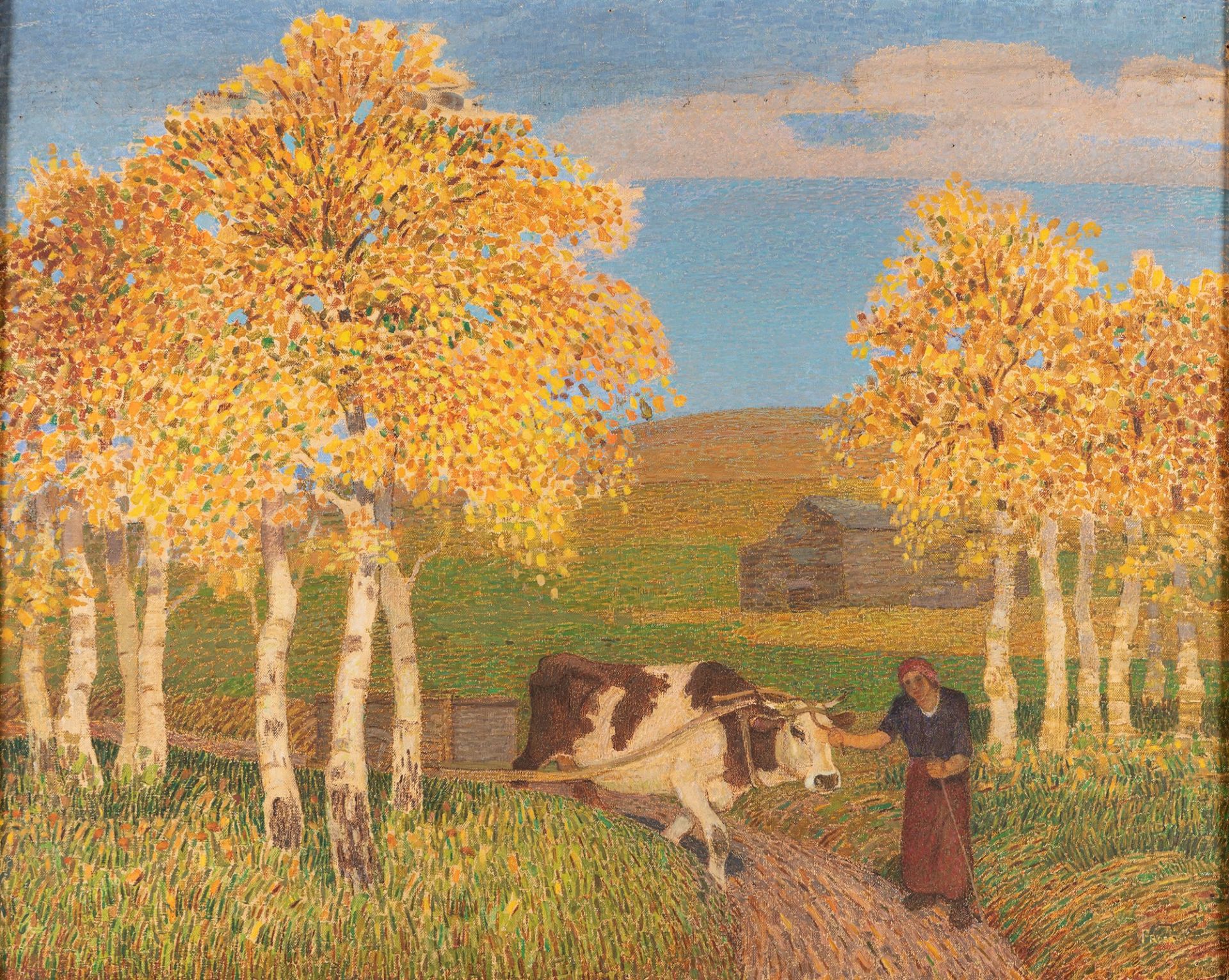 Alfredo Prosa (Sannazaro de Burgondi 1844-Milano 1966) - In autumn