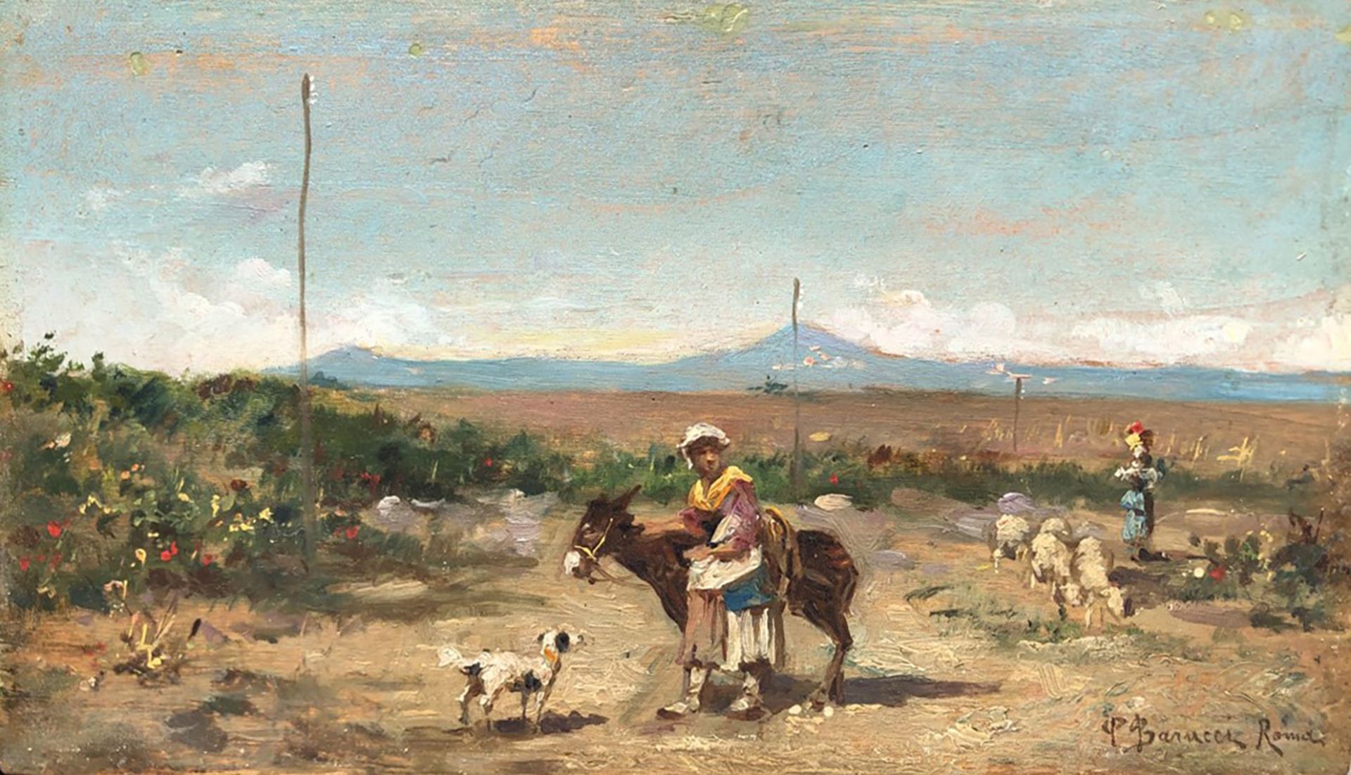 Pietro Barucci (Roma 1845-1917) - Country landscape