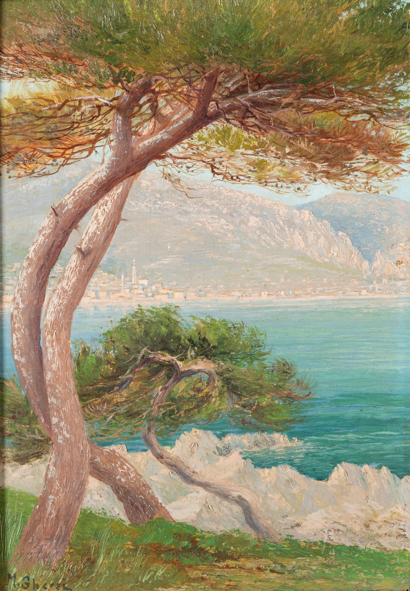 Guglielmina Ghersi detta Mimina (Genova 1889-Santa Margherita Ligure 1972) - Ligurian triptych - Bild 2 aus 5