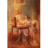 Delphin Enjolras (Coucouron 1857-Toulouse 1945) - Woman in the mirror