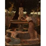 Cecrope Barilli (Parma 1839-1911) - At the fountain