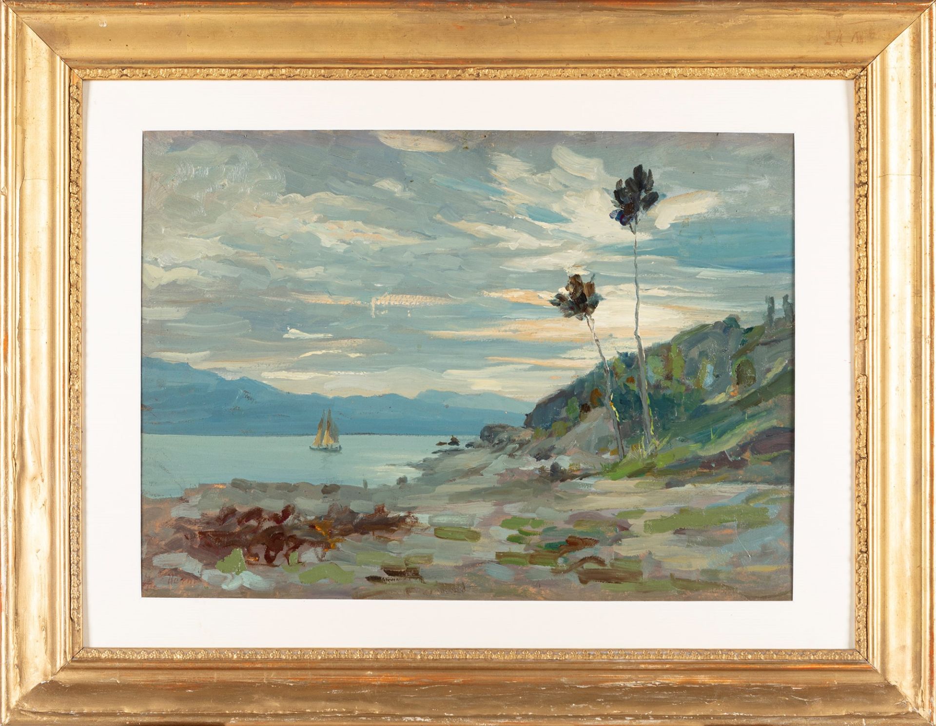 Arturo Verni (Brescia 1891-1960) - View of Lake Garda - Bild 2 aus 3