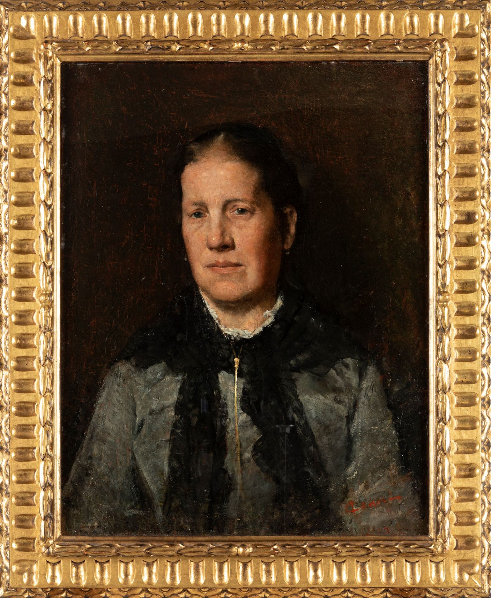 Cesare Ciani (Firenze 1854-1925) - Portrait of the mother - Bild 2 aus 3
