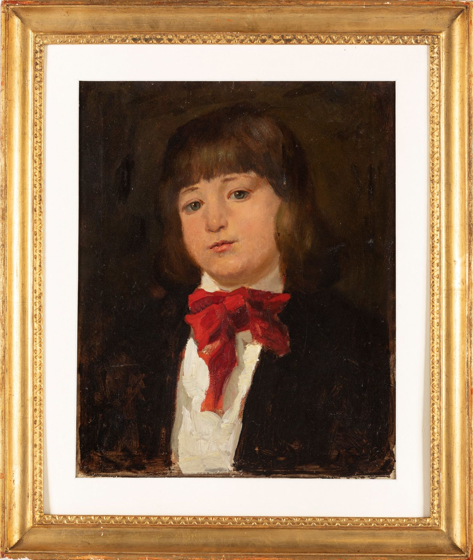 Modesto Faustini (Brescia 1839-Roma 1891) - Portrait of his son Arnaldo, about 1880 - Image 2 of 3